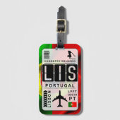 ポルトガルリスボンLISラゲージタグ ラゲッジタグ (正面縦)