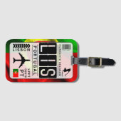 ポルトガルリスボンLISラゲージタグ ラゲッジタグ (正面横)