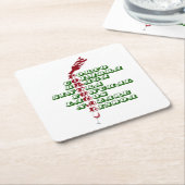 ポルトガルワイン紙コースター スクエアペーパーコースター (アングル)