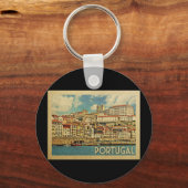 ポルトガルヴィンテージトラベル キーホルダー (正面)