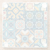 ポルトガル人のアズレホ伝統的ス：タイル・アート。 ガラスコースター (裏面)