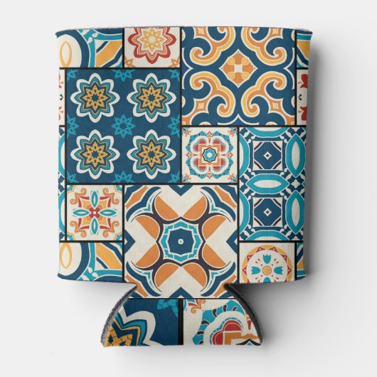 ポルトガル人のアズレホ伝統的ス:タイル・アート。 缶クーラー (正面)