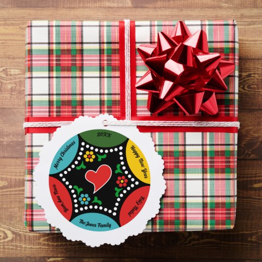 ポルトガル人のクリスマスバウブル(心) オーナメントカード (インサイチュ (ギフト))