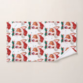 ポルトガル人のポデゴ犬がクリスマスの星を育てる ハンドタオル (ハンドタオル)