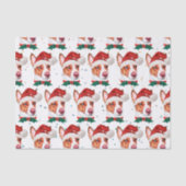 ポルトガル人のポデゴ犬がクリスマスの星を育てる 薄葉紙 (正面)