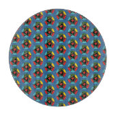 ポルトガル人の心のこもったクリスマスバウンルパターン カッティングボード (正面)