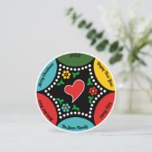 ポルトガル人の心のこもったクリスマスラウンドのグリーティングカード (スタンド正面)