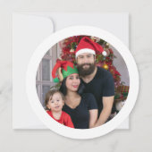 ポルトガル人の心のこもったクリスマスラウンドのグリーティングカード (裏面)