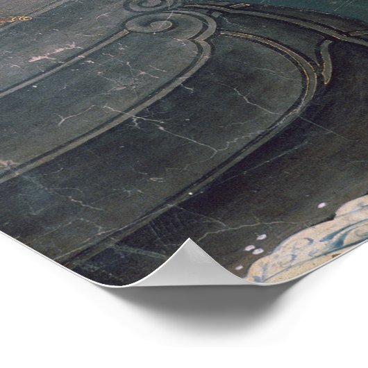 ポルトガル人の日本への到着 ポスター (角)