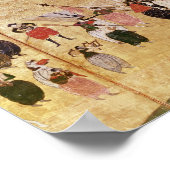 ポルトガル人の日本への到着 ポスター (角)