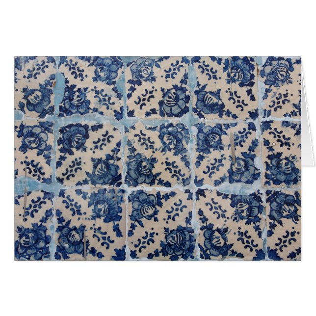 ポルトガル人のAzulejoのタイル (正面横)