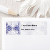 ポルトガル人アズレインスパイアホスによる青い白の渦巻き ラベル (インサイチュ)