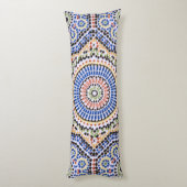 ポルトガル伝統的のアズレジョのタイル模様 ボディピロー (裏面 (縦))