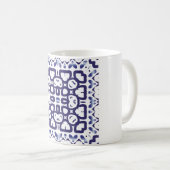 ポルトガル伝統的華美語のアズレジョ。ヴィンテージ海 コーヒーマグカップ (正面右)