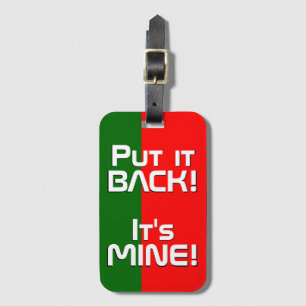 ポルトガル国おもしろい旗 ラゲッジタグ