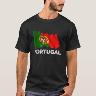 ポルトガル国クール旗グラフィック Tシャツ