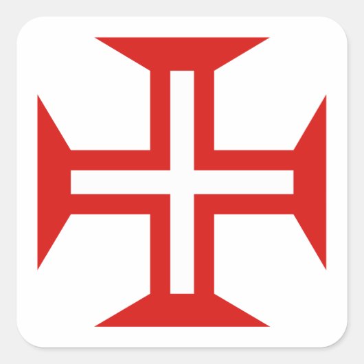 ポルトガル国交旗の記号 スクエアシール (正面)