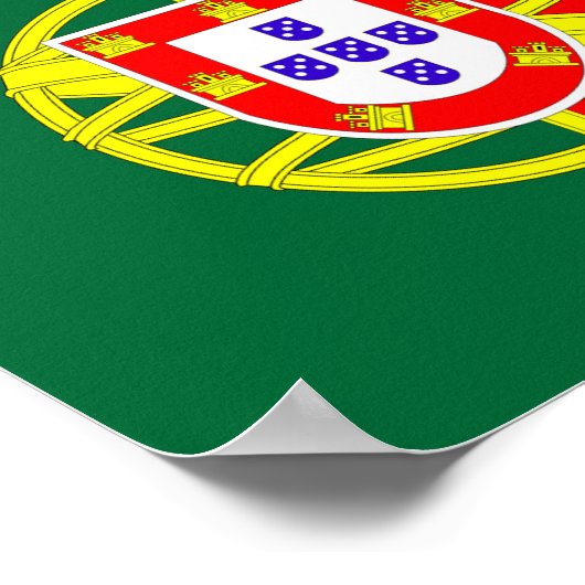 ポルトガル国国旗の記号 ポスター (角)