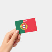 ポルトガル国旗が付いた名前バッジ バッジ (手持ち)