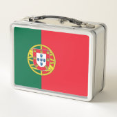 ポルトガル国旗が付いた金属製ステンレス弁当箱 メタルランチボックス (裏面)