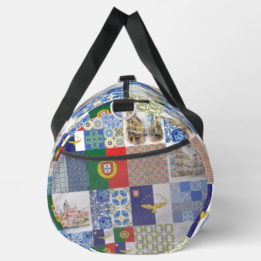 ポルトガル国旗とアゾレス国旗のパターン ダッフルバッグ (右)