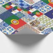 ポルトガル国旗とアゾレス国旗の包装紙 ラッピングペーパー (角)