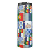 ポルトガル国旗とアゾレス国旗の熱タンブラー タンブラー (裏面)