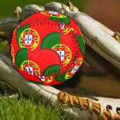 ポルトガル国旗とハート – 野球ポルトガル/スポーツ 野球ボール