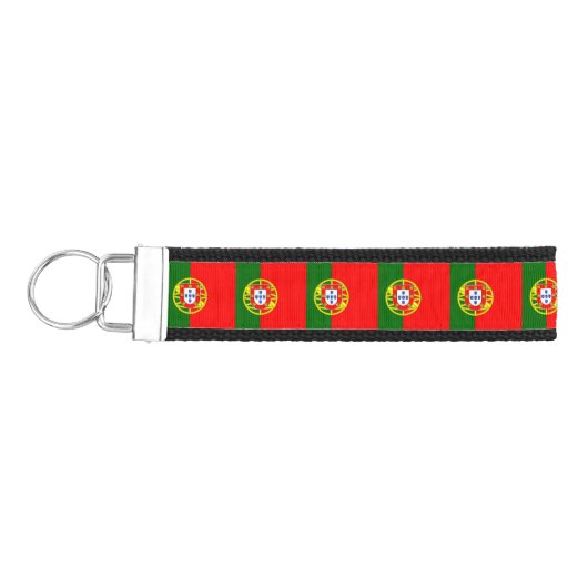 ポルトガル国旗とポルトガルのリストキーチェーン/ファッション リストバンドキーホルダー (鍵左)