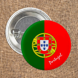 ポルトガル国旗とポルトガルファッション、旅行/スポーツ 缶バッジ