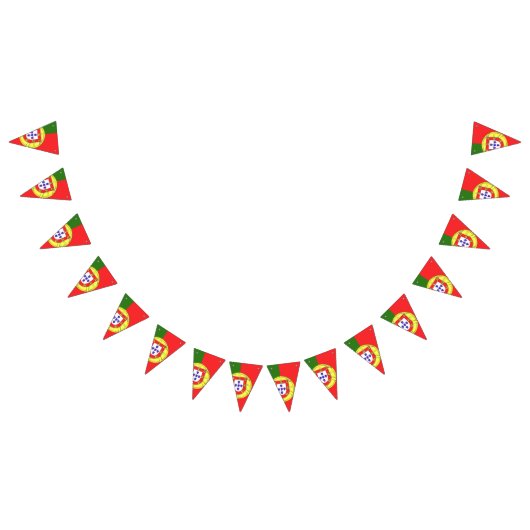 ポルトガル国旗のエンブレム バンティングフラッグ (全)