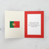 ポルトガル国旗のクリスマス シーズンカード (内部)