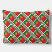 ポルトガル国旗のタイル貼りパーソナライズされた アクセサリーポーチ (裏面)