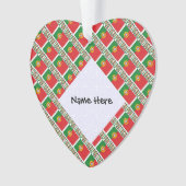 ポルトガル国旗のタイル貼りパーソナライズされた オーナメント (正面)