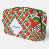 ポルトガル国旗のタイル貼りパーソナライズされた ドップキット (右コーナー)