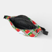 ポルトガル国旗のタイル貼りパーソナライズされた ファニーパック (見開き)