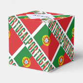 ポルトガル国旗のタイル貼りパーソナライズされた フェイバーボックス (裏面サイド)