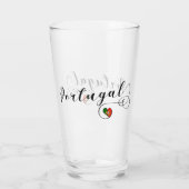 ポルトガル国旗のハートデザイン，ポルトガル タンブラーグラス (裏面)