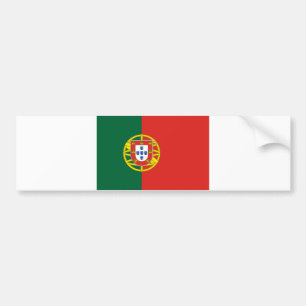 ポルトガル国旗のバンパーステッカー バンパーステッカー