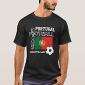 ポルトガル国旗の世界サッカー Tシャツ (正面)