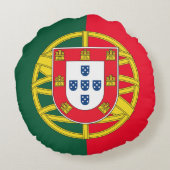 ポルトガル国旗の品質 ラウンドクッション (裏面)
