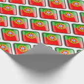 ポルトガル国旗の折り返し紙 ラッピングペーパー (角)