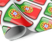 ポルトガル国旗の折り返し紙 ラッピングペーパー (ロールコーナー)