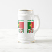 ポルトガル国旗の遺産をカスタマイズ ビールジョッキ (正面右)