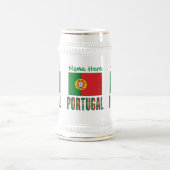 ポルトガル国旗の遺産をカスタマイズ ビールジョッキ (中央)