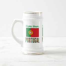 ポルトガル国旗の遺産をカスタマイズ ビールジョッキ