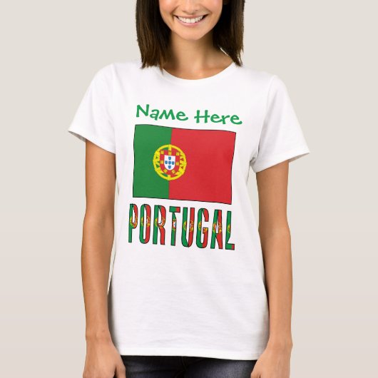 ポルトガル国旗の遺産 女性用 Tシャツ (正面)