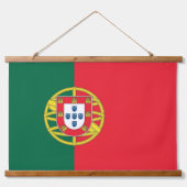 ポルトガル国旗を持つウォールタペストリー 吊り下げ型タペストリー (正面)