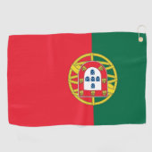 ポルトガル国旗を持つゴルフタオル ゴルフタオル (横)