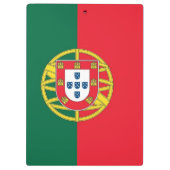 ポルトガル国旗を持つ愛国的なクリップボード クリップボード (裏面)